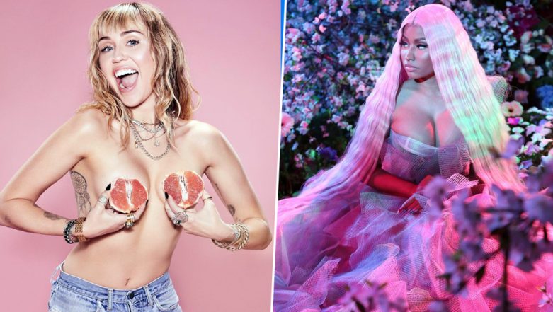 781px x 441px - Nicki Minaj and Miley Cyrus Beefing Over Cardi B Lyrics a Friendly Banter?  Rapper Calls Singer a 'Purdue Chicken' | ðŸŽ¥ LatestLY