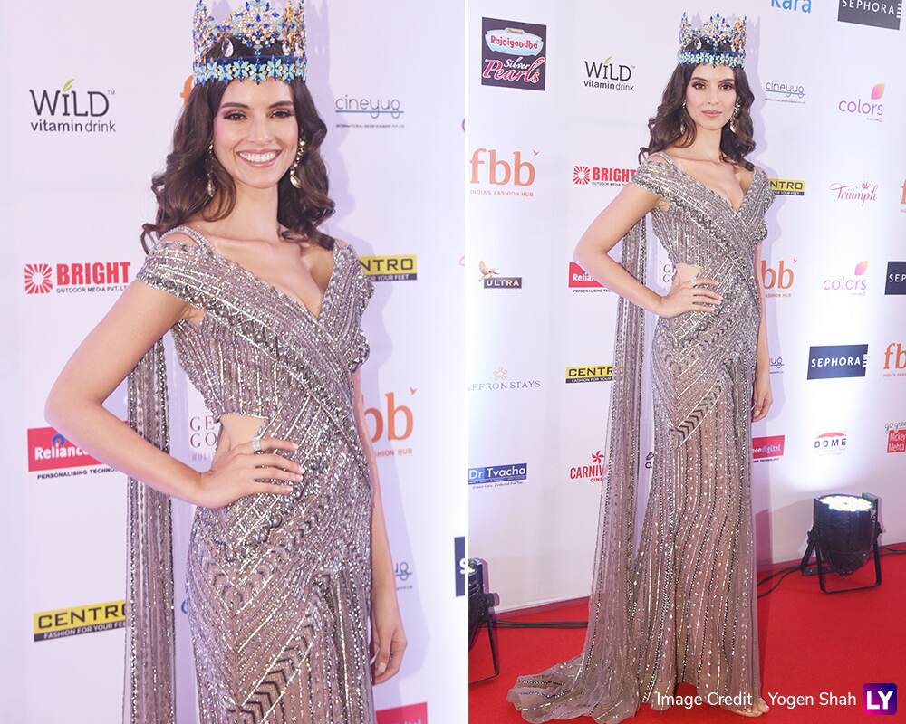 Miss World 2018 winner at Miss India 2019 finale.