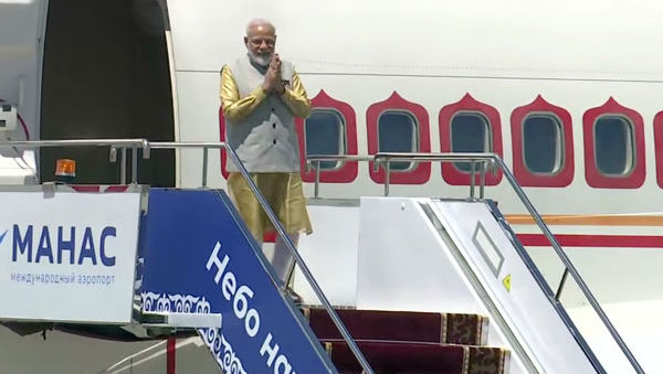 PM Modi's special aircraft took a longer route to reach Bishkek as it skipped Pakistan airspace.