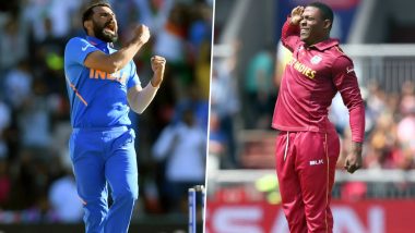 Sheldon Cottrell Has This to Say to Mohammed Shami Who Mocked His 'Salute Celebrations'! Read Windies Bowler's Scathing Tweet in Hindi