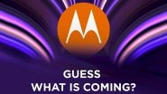 Motorola One Vision Smartphone Teased on Flipkart Teaser; Likely To Launch in India on June 20