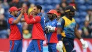 Mohammad Nabi Picks 4 Quick Wickets to Wreak Havoc for Sri Lanka Batting Line-Up in AFG vs SL Cricket World Cup 2019 Match!