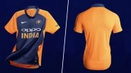 Team India Orange 'Away' Jersey First Look: Nike Confirms Virat Kohli & Co. Will Wear Alternate Kit in India vs England World Cup 2019 Match (View Pics)