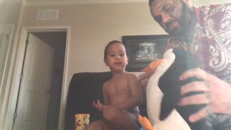 Can Hitting Your Children's Stuffed Toys Convince Them to Eat? Viral Video of This Dad Shows The Correct Way Can Hitting Your Children's Stuffed Toys Convince Them to Eat? Viral Video of This Dad Shows The Correct Way