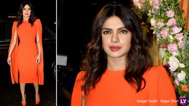 Priyanka Chopra Makes a Stunning Appearance in a Bright Orange Dress at a Mumbai Event and  We Simply Love It- See Pics!