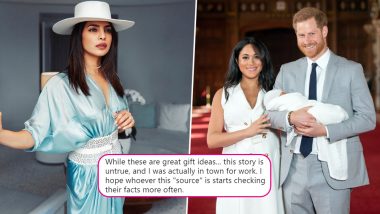 Priyanka Chopra Jonas Slams a Tabloid After It Reports of Her Meeting Meghan Markle and Gifting Baby Archie Tiffany Jewels