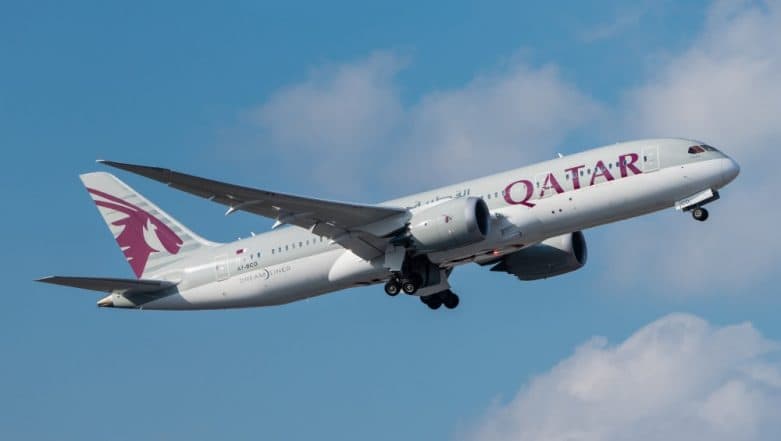 Qatar Airways' Aircraft Leaves Behind a Natural Rainbow Trail in Germany Skies During June Pride; Stunning Pictures Go Viral Qatar Airways' Aircraft Leaves Behind a Natural Rainbow Trail in Germany Skies During June Pride; Stunning Pictures Go Viral