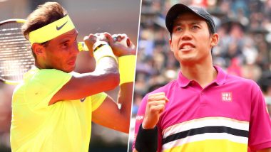 Rafael Nadal vs Kei Nishikori, French Open 2019 Quarter-Final Live Streaming: Get Free Live Telecast Online, Match Time in IST and Channel Details in India