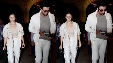 Ranbir Kapoor and Alia Bhatt's Recent Airport Look Had the Couple Color Coordinating in White - See Pics!