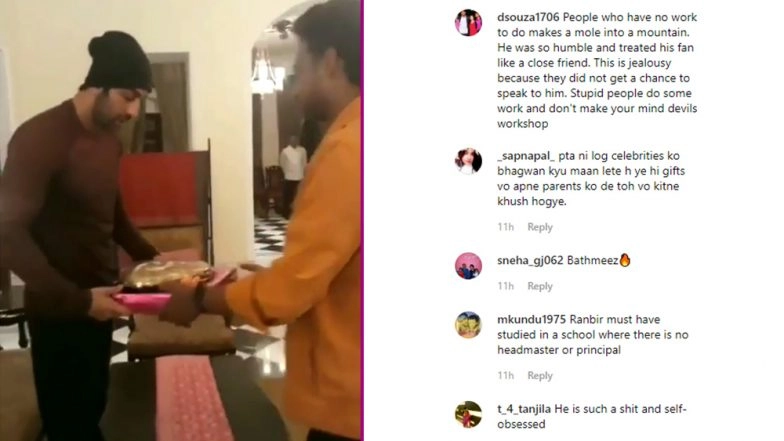 Fan Touches Ranbir Kapoor's Feet, Netizens Divided Over Whether Brahmastra Actor Was Rude Or Not! Watch Viral Video