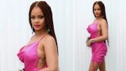Rihanna Shows Off Gorgeous Thicc Frame in a Pink Silk Dress at Fenty Launch Party (View Pic)