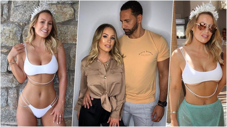 Rio Ferdinand’s Fiancée Kate Wright Wears Bridal-Inspired Bikini for Bachelorette Party