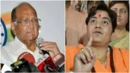 Sharad Pawar Lambastes BJP Over Sadhvi Pragya Thakur's Entry in Lok Sabha: 'Giving Tickets to Bomb Blast Accused an Attack on Democracy'