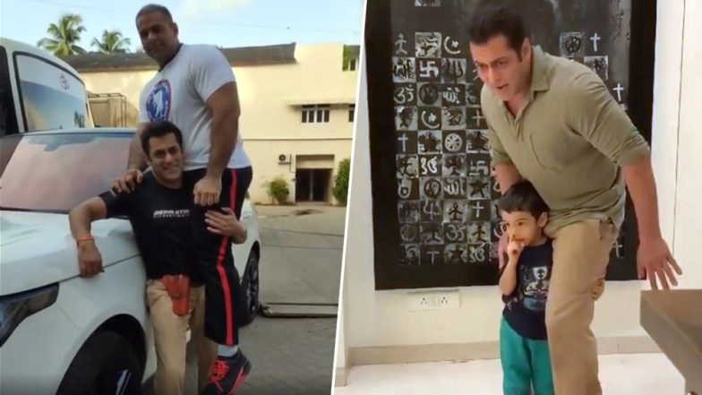 Salman Khan Playing With Nephew Ahil Sharma Will Melt You in a Minute! (Watch Videos)