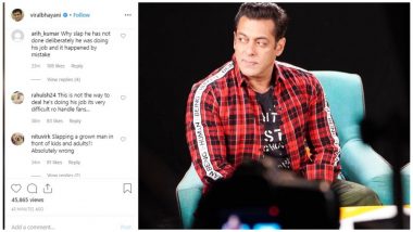 Salman Khan SLAPS a Security Personnel In a Fit of Rage and Fans Are Not Taking This Lightly - View Viral Video and Comments