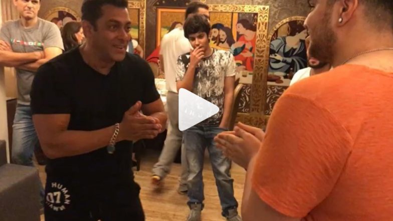 Salman Khan Plays The Hand Slap Game With His Nephews And Transports Us Back To Our School Days - Watch Videos