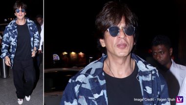 Shah Rukh Khan Looks Dapper As He Sports His Signature Camouflage Style at Airport - View Pics