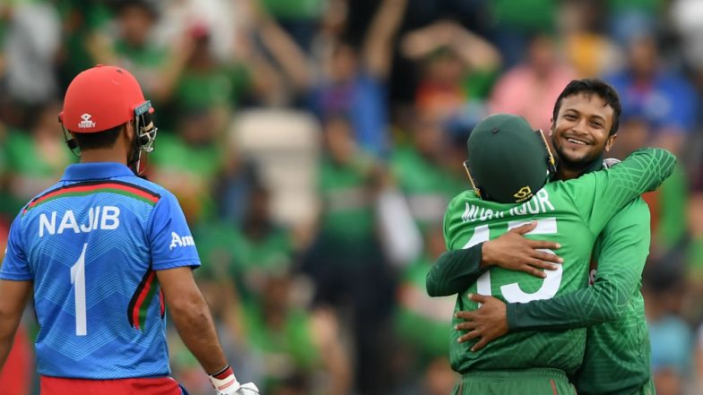 Bangladesh vs Afghanistan, ICC CWC 2019 Match Result and Report: Shakib Al Hasan Produces All-Round Performance Against AFG to Keep BAN in Hunt For Semi-Final Position