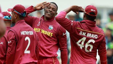 Salutes for Sheldon Cottrell's Unbelievable Catch, Boos for Steve Smith During AUS vs WI ICC CWC 2019 Match; Watch Video