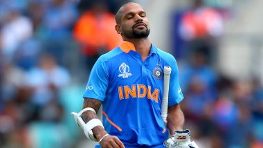 Shikhar Dhawan Ruled Out of ICC Cricket World Cup 2019 For 3 Weeks, Team India to Miss Opener Who Sustained Thumb Injury During IND vs AUS Match!