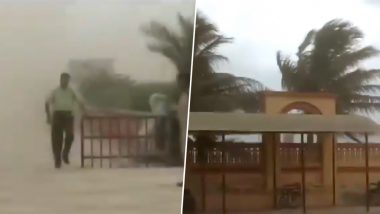 Strong Winds, Dust Hit Somnath Temple as Cyclone Vayu Approaches Gujarat Coast - Watch Video