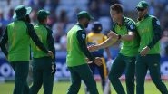 Sri Lanka vs South Africa, ICC CWC 2019 Stat Highlights: Dwaine Pretorius&rsquo; Three-Wicket Haul Helps SA Beat SL by Nine-Wickets