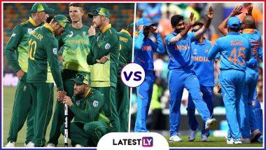 IND vs SA Head-to-Head Record: Ahead of ICC CWC 2019 Clash, Here Are Match Results of Last 5 India vs South Africa Encounters!