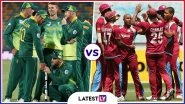 South Africa vs West Indies Head-to-Head Record: Ahead of ICC Cricket World Cup 2019 Clash, Here Are Match Results of Last 5 SA vs WI Encounters!