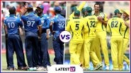 Sri Lanka vs Australia Head-to-Head Record: Ahead of ICC Cricket World Cup 2019 Clash, Here Are Match Results of Last 5 SL vs AUS Encounters!