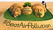World Environment Day 2019: Sudarsan Pattnaik Creates Artistic Sand Art Urging People to Beat Air Pollution