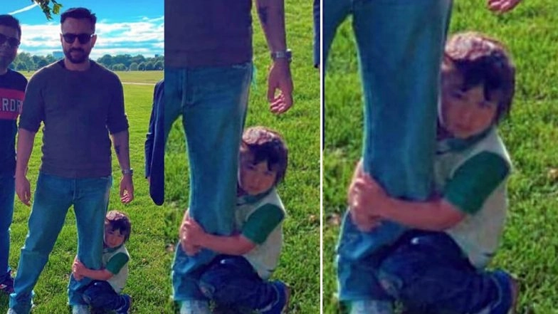 Taimur Ali Khan Is Not Ready To Leave Papa Saif Ali Khan in This Extra Adorable Picture!