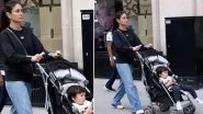 Taimur Ali Khan Enjoys Some Phone-Time While Mom Kareena Kapoor Takes Him Out For a Stroll! View Pic