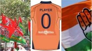 Team India Orange Jersey For ICC Cricket World Cup 2019 Sparks Row: Congress, Samajwadi Party See 'Saffronisation' Attempt by Govt