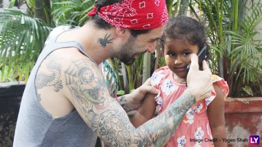 Daniel Weber Spends Father's Day With Kids,  But It is Daughter Nisha's Phone Conversation With Mommy Sunny Leone We Assume That Steals the Show - See Pics