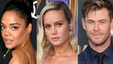 Chris Hemsworth and Tessa Thompson Would Love To Star In An MCU Love-Triangle Between Thor, Valkyrie And Captain Marvel!