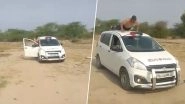 TikTok Video of Shirtless Man Doing Stunt on Delhi Police Car Goes Viral