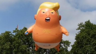 Giant 'Trump Baby' Blimp Glides Over London in Protest