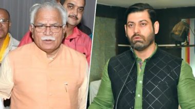 Vikas Chaudhary Murder Case: Manohar Lal Khattar Questions Congress Leader's Character, Claims Personal Enmity Led to His Killing in Faridabad