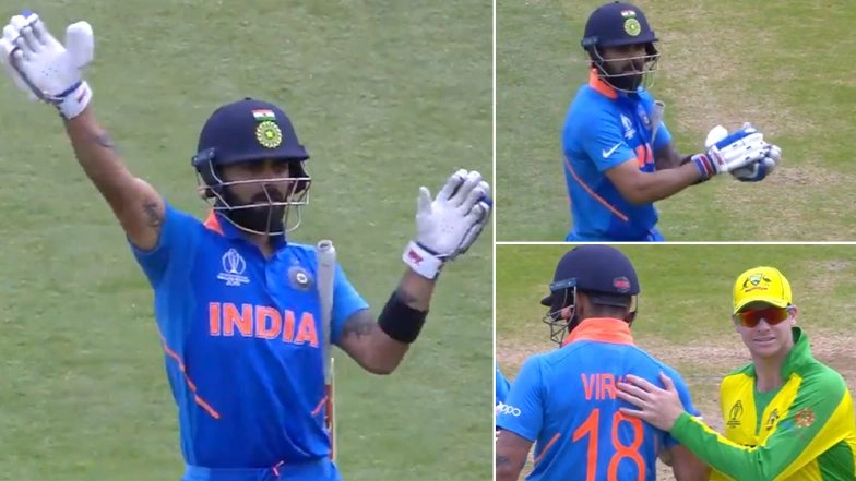 ‘I Am Sorry’ Virat Kohli Apologises to Steve Smith on Behalf of Indian Fans After They Boo Australian Cricketer With ‘Cheater’ Chants During IND vs AUS CWC 2019 Match (Watch Video)