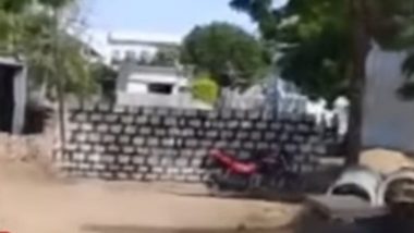 YSR Congress Party Workers Construct Wall To Block TDP Supporters From Using Road In Guntur District