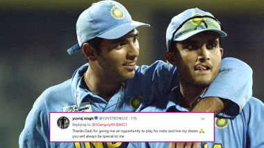 Yuvraj Singh Calls Sourav Ganguly, ‘Dadi’ on Twitter After Former India Captain Tweets on His Retirement