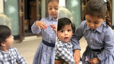 Zain Kapoor Pinches Sister Misha and Their Cute Banter is Captured by Mom Mira Kapoor! (View Pics)