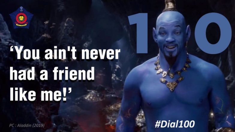 In Mumbai Police’s New PSA, They Collaborate with Aladdin’s Genie to Let the Citizens Know ‘You Ain’t Never Had a Friend Like Me’ – View Tweet