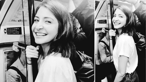 Anushka Sharma Is Having a Fun Metro Ride in London, Her Smiling Monochrome Picture Is the Proof! (View Pic)