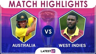 Australia vs West Indies Stat Highlights: AUS Beat WI by 15 Runs in CWC 2019 Match 10