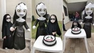 Little Girl&rsquo;s The Nun Horror Themed Birthday Party Goes Viral; Funny Responses Divide the Internet Between Team &lsquo;Creepy&rsquo; and &lsquo;Cute&rsquo; (View Pics)