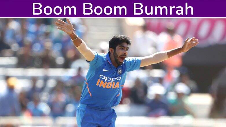 Boom Boom Bumrah poster - Cheer for Team India in ICC CWC 2019 (Photo Credits: Getty Images)