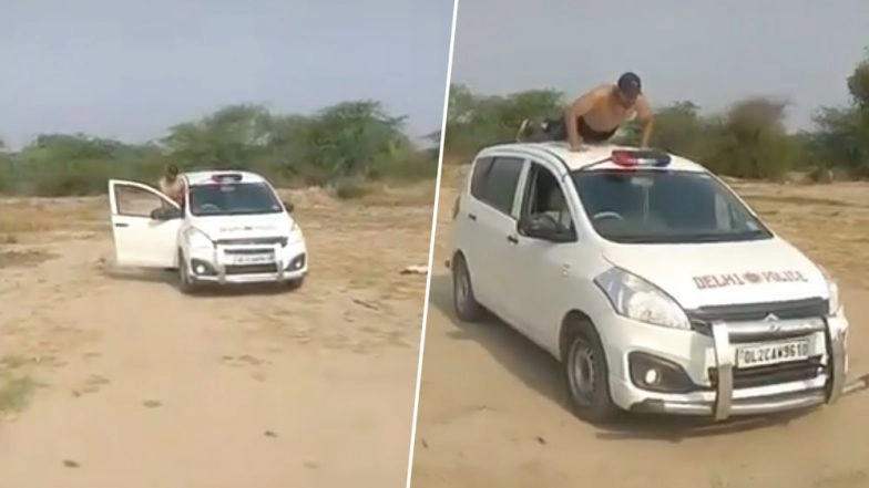 Viral TikTok Video of Man Doing Stunt on ‘Delhi Police’ Vehicle Is Making Internet Furious!