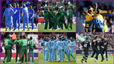 Semi Final Scenarios of Cricket World Cup 2019: 6 Teams in the Hunt for Remaining Three Places, All Eyes on CWC19 Points Table!