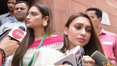 Tmc Mps Mimi Chakraborty Nusrat Jahan Ruhi Raise First Issue In Parliament Latestly